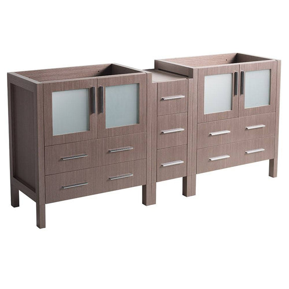 Fresca FCB62-301230GO Torino 72" Gray Oak Modern Bathroom Cabinets