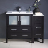 Fresca FCB62-3012ES-I Torino 42" Espresso Modern Bathroom Cabinets with Integrated Sink