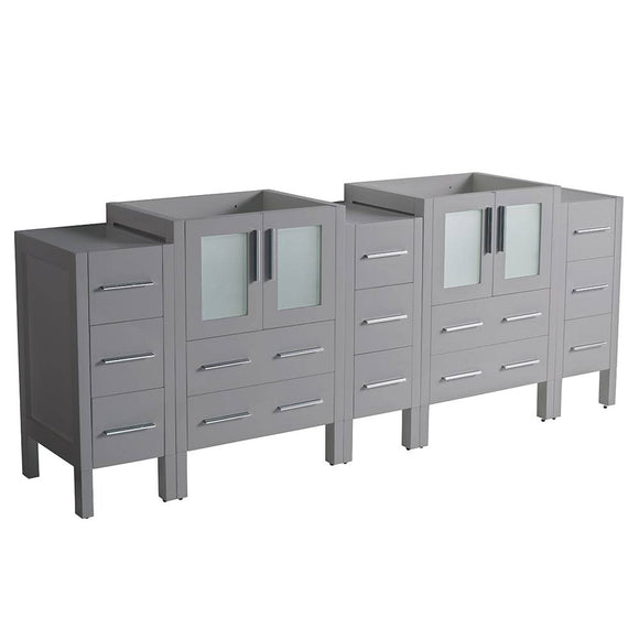 Fresca FCB62-72GR Torino 72" Gray Modern Bathroom Cabinets