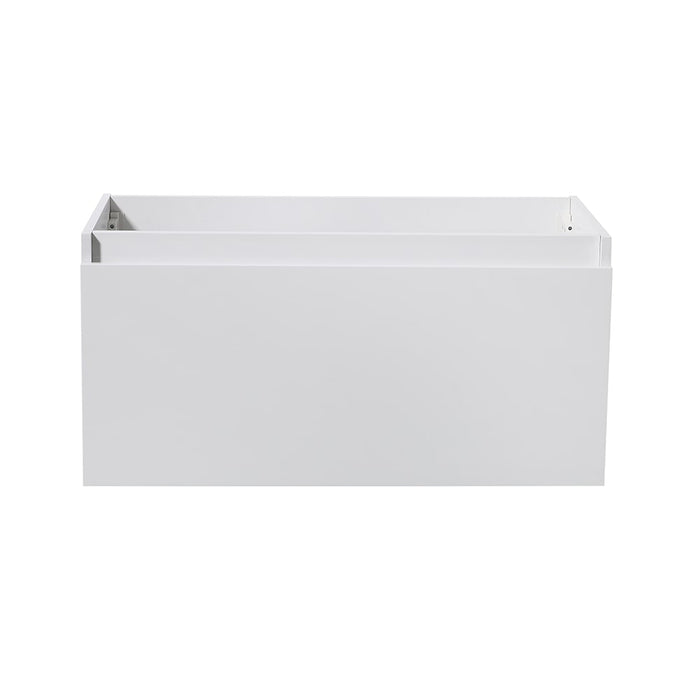 Fresca FCB8008WH Mezzo 36" White Wall Hung Modern Bathroom Cabinet