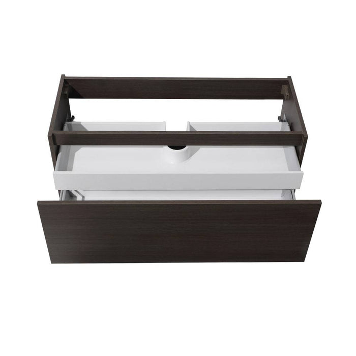Fresca FCB8011GO Mezzo 48" Gray Oak Wall Hung Modern Bathroom Cabinet