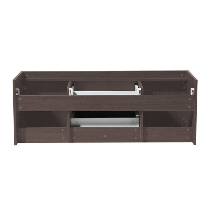 Fresca FCB8013GO Opulento 54" Gray Oak Modern Double Sink Bathroom Cabinet