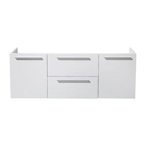 Fresca FCB8013WH Opulento 54" White Modern Double Sink Cabinet