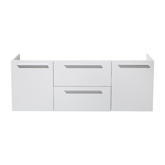 Fresca FCB8013WH Opulento 54" White Modern Double Sink Cabinet