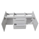 Fresca FCB8013WH Opulento 54" White Modern Double Sink Cabinet