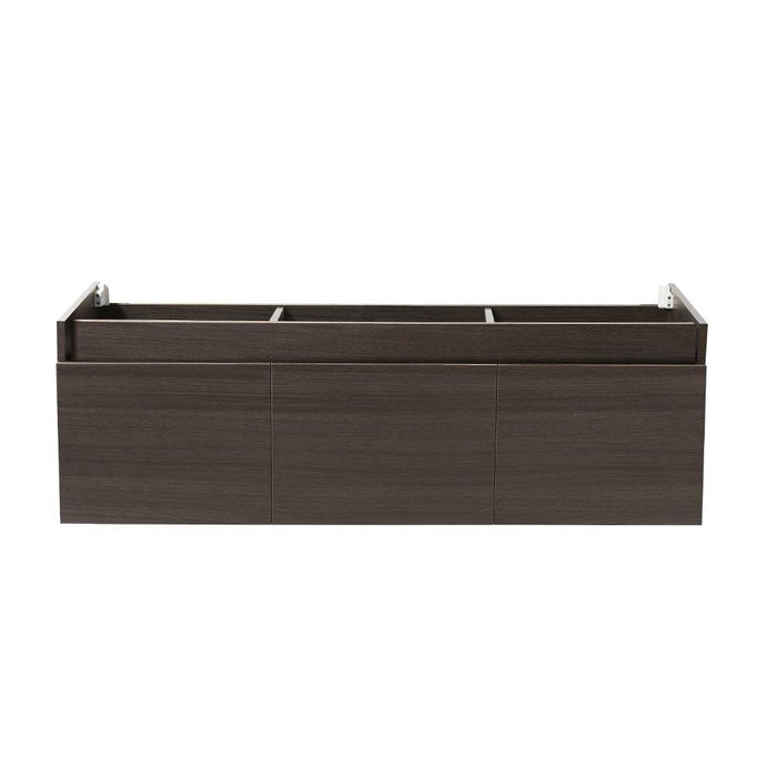 Fresca FCB8041GO Mezzo 60" Gray Oak Wall Hung Single Sink Modern Bathroom Cabinet