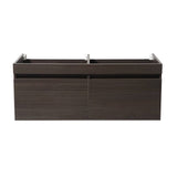 Fresca FCB8042GO Mezzo 60" Gray Oak Wall Hung Double Sink Modern Bathroom Cabinet