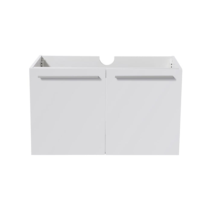 Fresca FCB8089WH Vista 30" White Wall Hung Modern Bathroom Cabinet