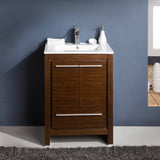 Fresca FCB8125WG-I Allier 24" Wenge Brown Modern Bathroom Cabinet with Sink