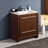 Fresca FCB8130WG-I Allier 30" Wenge Brown Modern Bathroom Cabinet with Sink