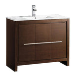 Fresca FCB8140WG-I Allier 40" Wenge Brown Modern Bathroom Cabinet with Sink