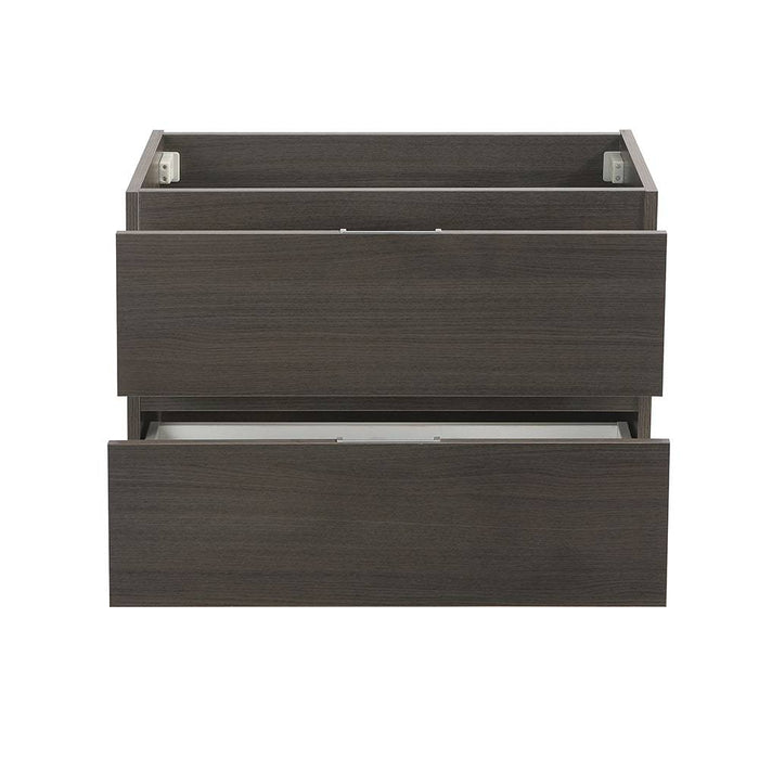 Fresca FCB8330GO Valencia 30" Gray Oak Wall Hung Modern Bathroom Cabinet