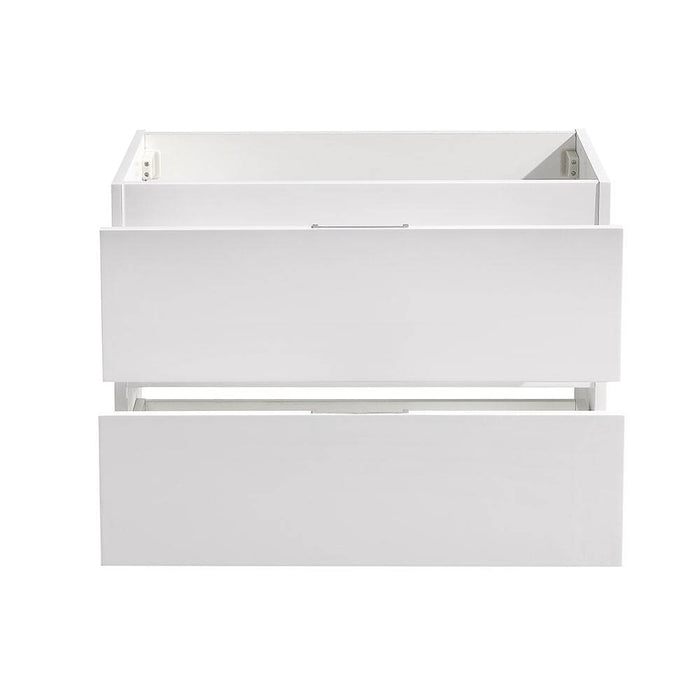Fresca FCB8330WH Valencia 30" Glossy White Wall Hung Modern Bathroom Cabinet