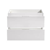 Fresca FCB8330WH Valencia 30" Glossy White Wall Hung Modern Bathroom Cabinet