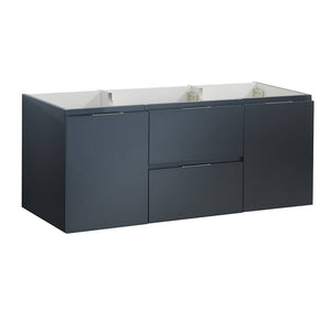 Fresca FCB8348GG Valencia 48" Dark Slate Gray Wall Hung Single Sink Modern Bathroom Cabinet
