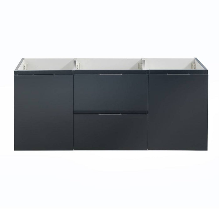 Fresca FCB8348GG Valencia 48" Dark Slate Gray Wall Hung Single Sink Modern Bathroom Cabinet