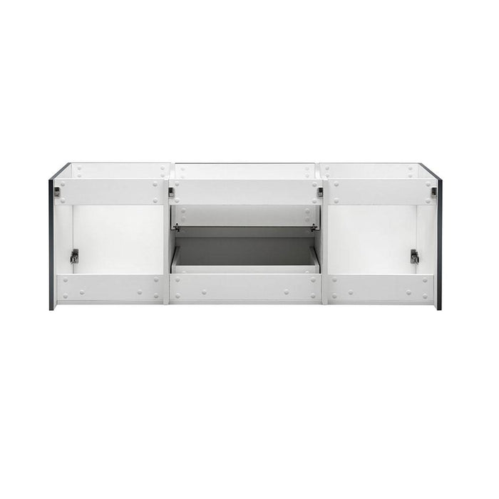 Fresca FCB8360GG-D Valencia 60" Dark Slate Gray Wall Hung Double Sink Modern Bathroom Cabinet