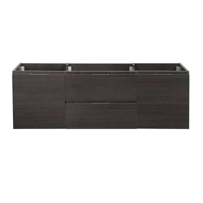 Fresca FCB8360GO Valencia 60" Gray Oak Wall Hung Single Sink Modern Bathroom Cabinet