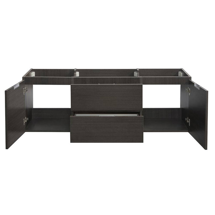 Fresca FCB8360GO Valencia 60" Gray Oak Wall Hung Single Sink Modern Bathroom Cabinet