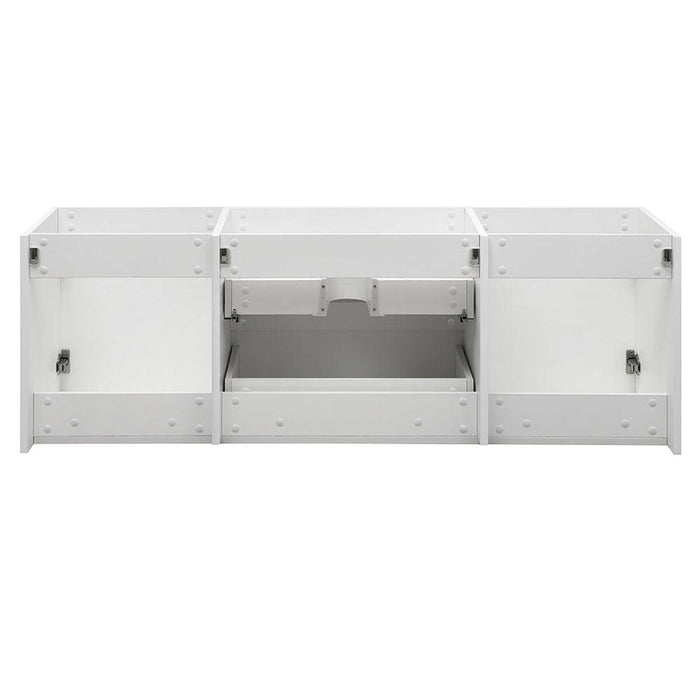 Fresca FCB8360WH Valencia 60" Glossy White Wall Hung Single Sink Modern Bathroom Cabinet