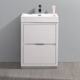 Fresca FCB8424WH-I Valencia 24" Glossy White Free Standing Modern Bathroom Vanity