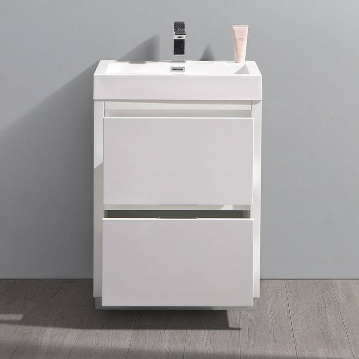 Fresca FCB8424WH-I Valencia 24" Glossy White Free Standing Modern Bathroom Vanity