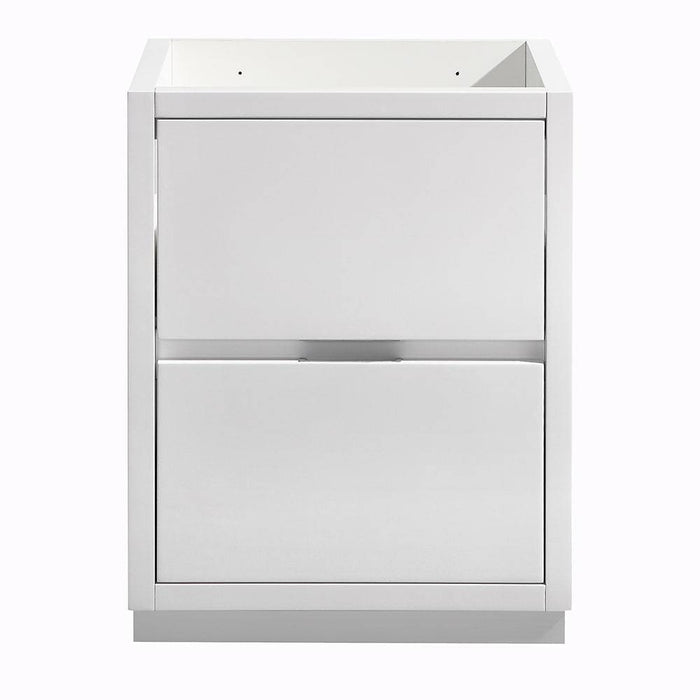Fresca FCB8424WH Valencia 24" Glossy White Free Standing Modern Bathroom Cabinet