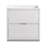 Fresca FCB8430WH Valencia 30" Glossy White Free Standing Modern Bathroom Cabinet