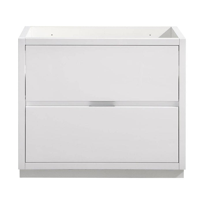 Fresca FCB8436WH Valencia 36" Glossy White Free Standing Modern Bathroom Cabinet