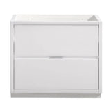 Fresca FCB8436WH Valencia 36" Glossy White Free Standing Modern Bathroom Cabinet