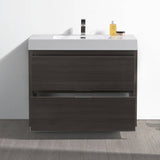Fresca FCB8442GO-I Valencia 40" Gray Oak Free Standing Modern Bathroom Vanity