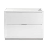 Fresca FCB8442WH Valencia 40" Glossy White Free Standing Modern Bathroom Cabinet