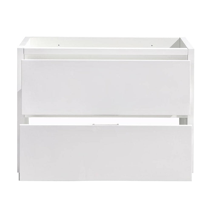 Fresca FCB8442WH Valencia 40" Glossy White Free Standing Modern Bathroom Cabinet