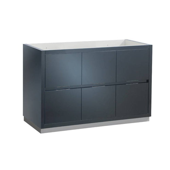 Fresca FCB8448GG-D Valencia 48" Dark Slate Gray Free Standing Double Sink Modern Bathroom Cabinet