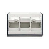 Fresca FCB8448GG-D Valencia 48" Dark Slate Gray Free Standing Double Sink Modern Bathroom Cabinet