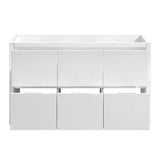 Fresca FCB8448WH Valencia 48" Glossy White Free Standing Single Sink Modern Bathroom Cabinet
