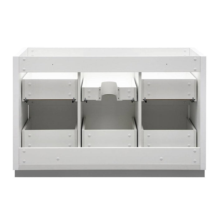 Fresca FCB8448WH Valencia 48" Glossy White Free Standing Single Sink Modern Bathroom Cabinet