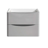 Fresca FCB9024GRG Tuscany 24" Glossy Gray Wall Hung Modern Bathroom Cabinet