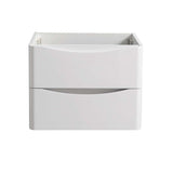Fresca FCB9024WH Tuscany 24" Glossy White Wall Hung Modern Bathroom Cabinet