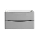 Fresca FCB9032GRG Tuscany 32" Glossy Gray Wall Hung Modern Bathroom Cabinet