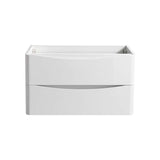 Fresca FCB9032WH Tuscany 32" Glossy White Wall Hung Modern Bathroom Cabinet