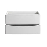 Fresca FCB9036WH Tuscany 36" Glossy White Wall Hung Modern Bathroom Cabinet