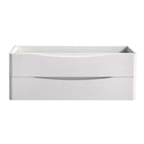 Fresca FCB9048WH Tuscany 48" Glossy White Wall Hung Modern Bathroom Cabinet
