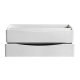 Fresca FCB9048WH Tuscany 48" Glossy White Wall Hung Modern Bathroom Cabinet