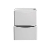 Fresca FCB9124WH Tuscany 24" Glossy White Free Standing Modern Bathroom Cabinet