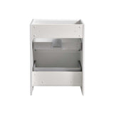 Fresca FCB9124WH Tuscany 24" Glossy White Free Standing Modern Bathroom Cabinet