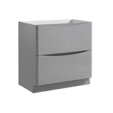 Fresca FCB9132GRG Tuscany 32" Glossy Gray Free Standing Modern Bathroom Cabinet