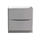 Fresca FCB9132GRG Tuscany 32" Glossy Gray Free Standing Modern Bathroom Cabinet