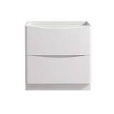 Fresca FCB9132WH Tuscany 32" Glossy White Free Standing Modern Bathroom Cabinet