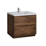 Fresca FCB9136RW-I Tuscany 36" Rosewood Free Standing Modern Bathroom Cabinet with Integrated Sink
